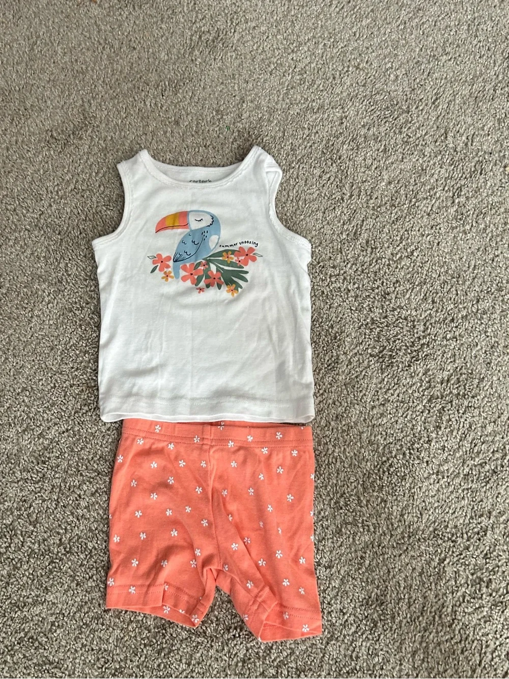 Carters 12 Month Toucan PJ Set